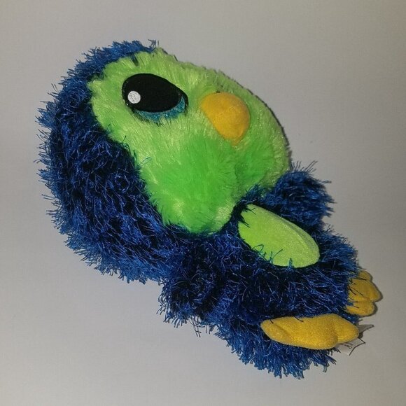 Fiesta Buzz Blue Green Spiky Penguin Bird Plush 10.5" Stuffed Animal Toy Lovey - Picture 6 of 7